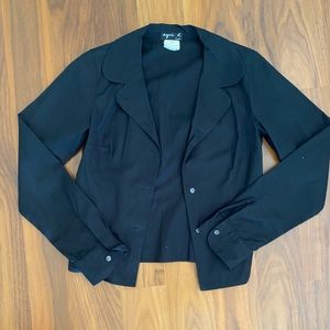 Agnes B Black Shirt Blazer